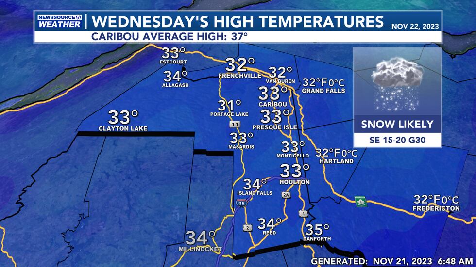 Tomorrow's Highs