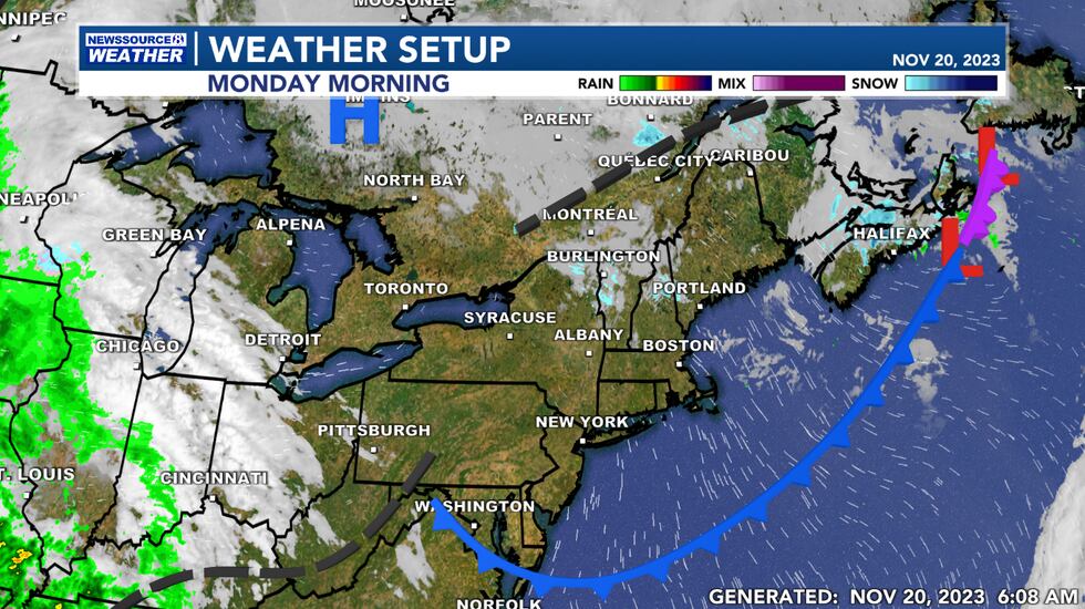 This Morning's Weather Setup