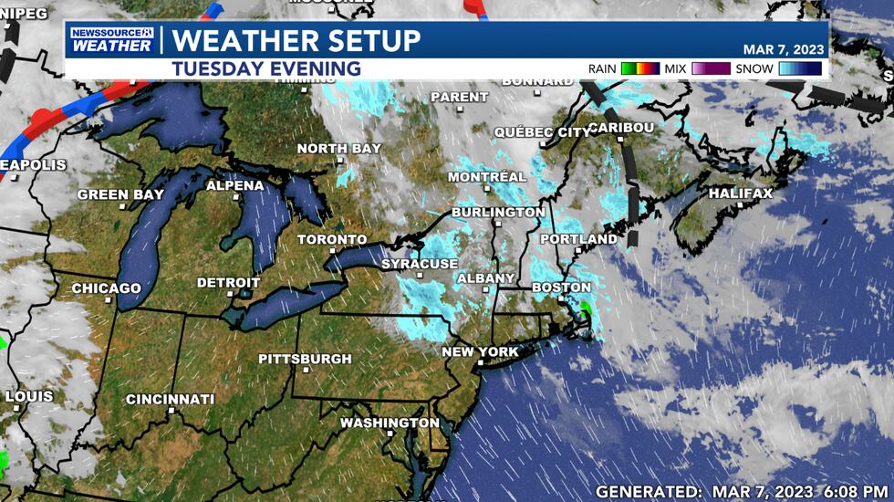 This Evening's Weather Setup