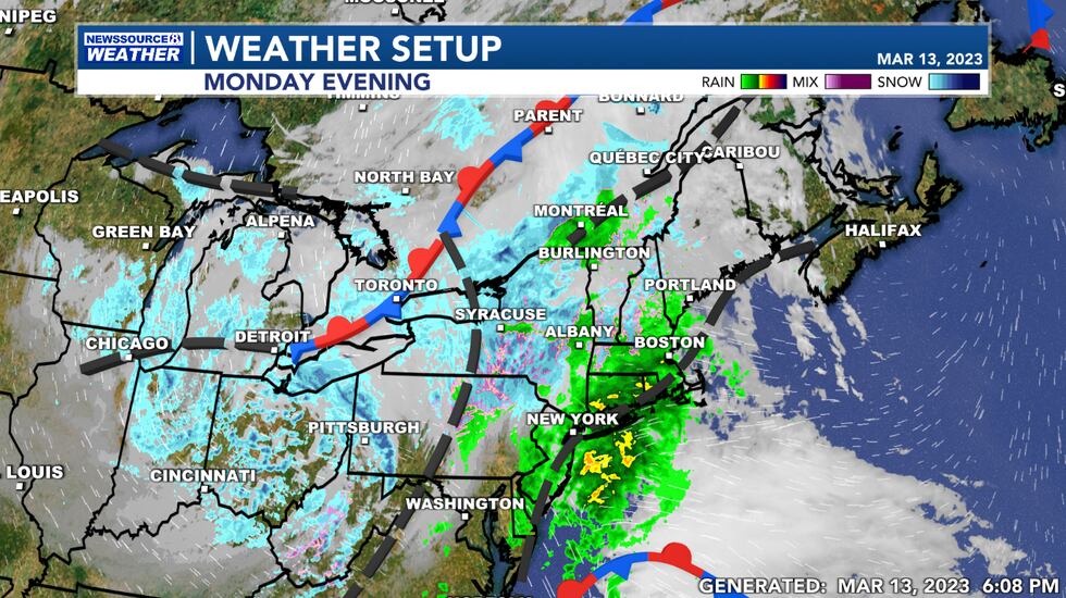 This Evening's Weather Setup