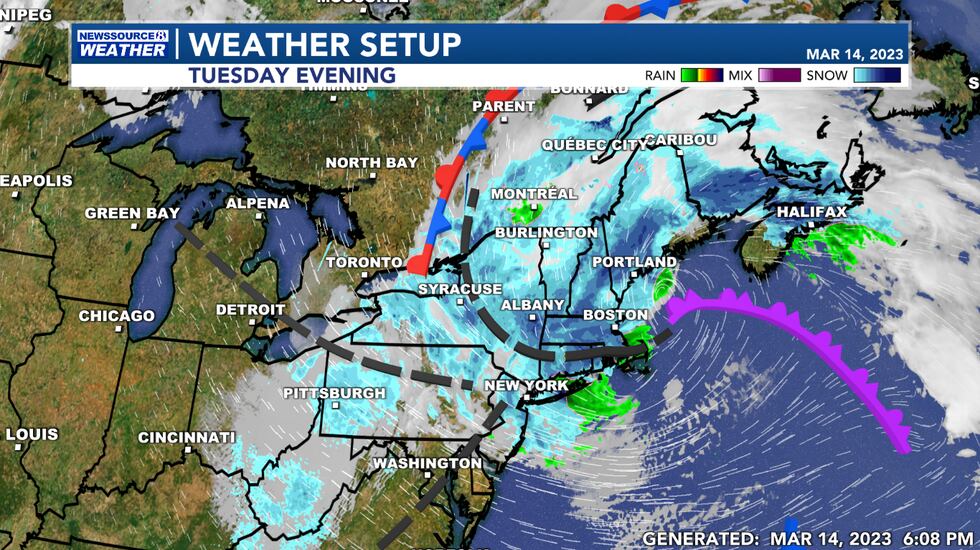 This Evening's Weather Setup