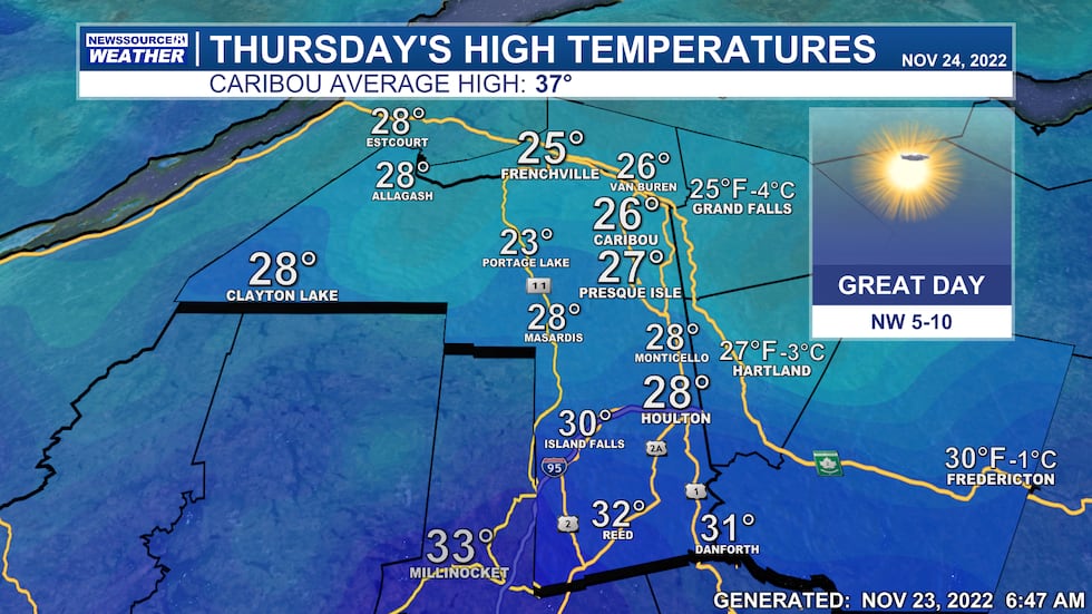 Tomorrow's Highs