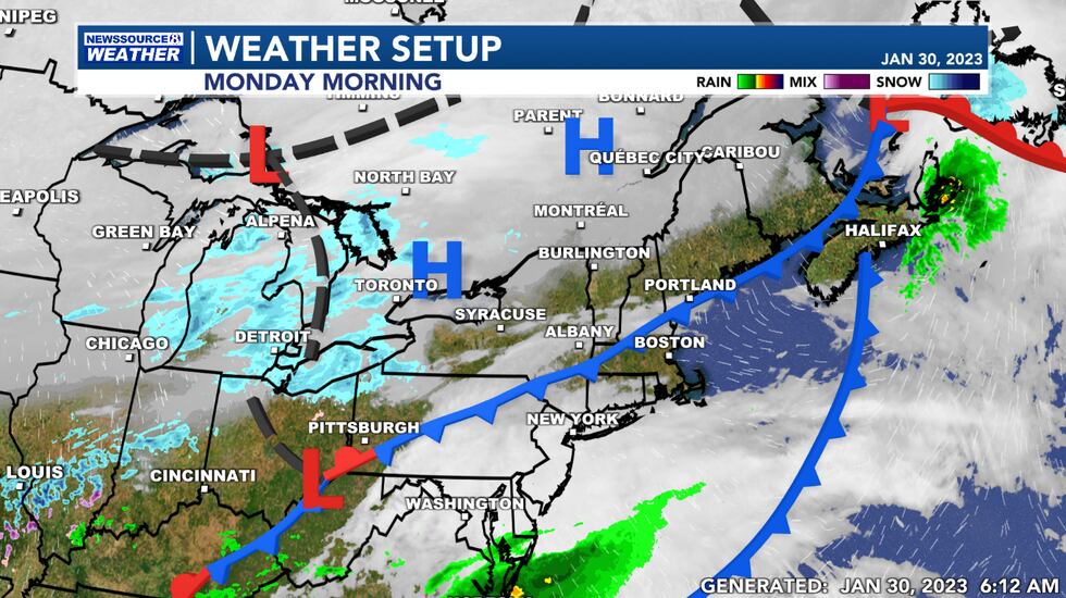 This Morning's Weather Setup