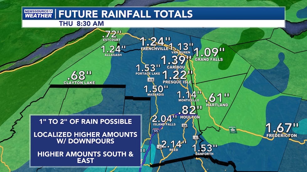 Future Rainfall Totals