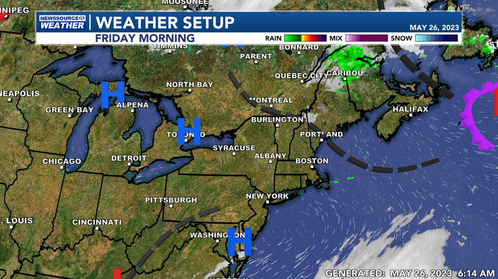 This Morning's Weather Setup