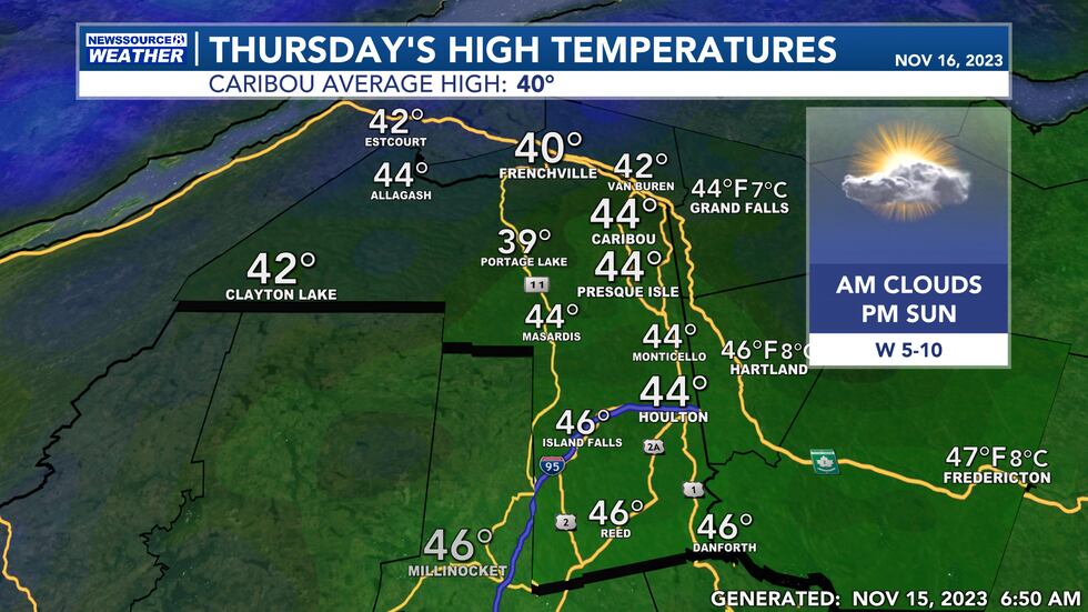 Tomorrow's Highs