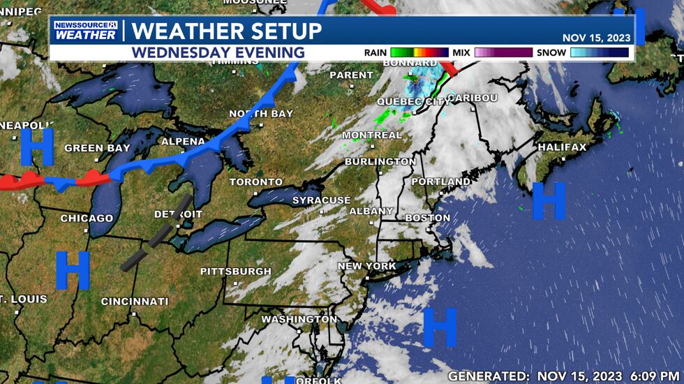 This Evening's Weather Setup